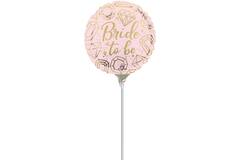 Foil Balloon – Mini – “Bride to be” – pink – 23 cm
